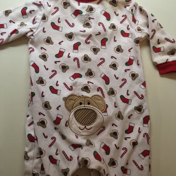 2/$12 3 Month Baby’s First Christmas Onesie, Sleeper and Hat Set - Picture 9 of 12